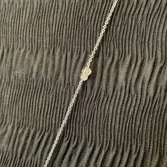 Ann Taylor Double Crystal Station Necklace - Picture 2 of 3